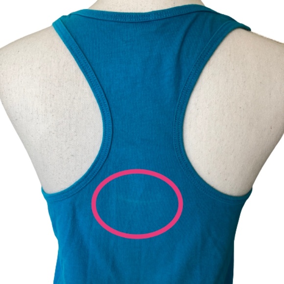 Ocean Beach San Diego racer Back Turquoise sleeveless activewear top Pacific - Picture 5 of 9
